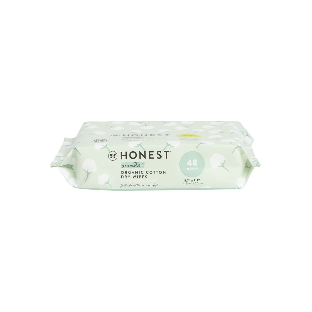 Honest Dry Wipes, 48 Count